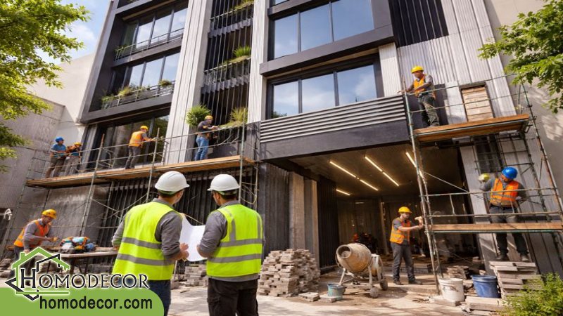 پیمانکار بازسازی نمای ساختمان 